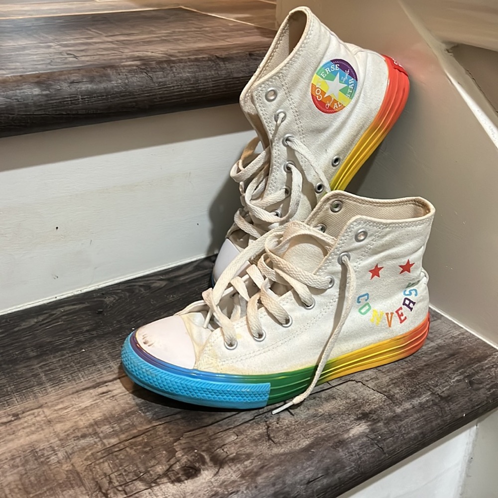 Converse Rainbow High Top Size 3